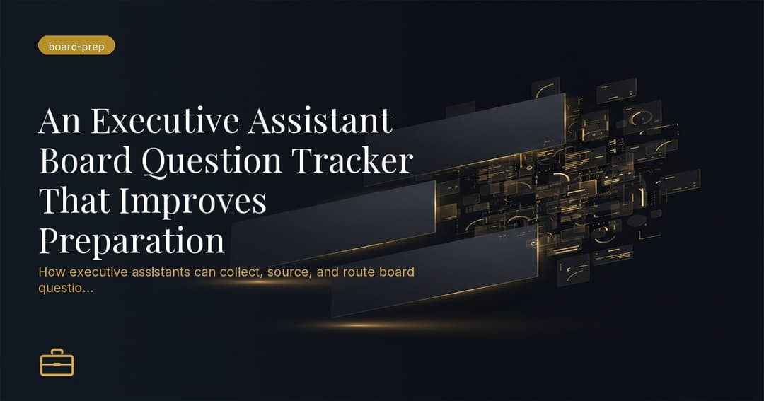 Route Board Pre-Read Questions Without Losing Accountability