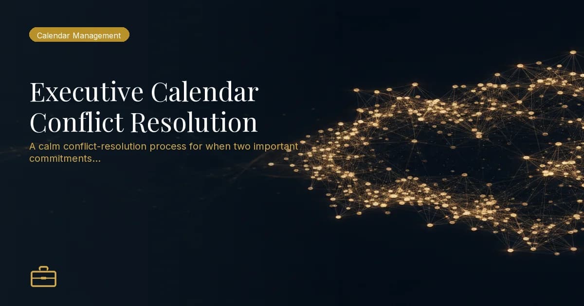 Executive Calendar Conflict Resolution
