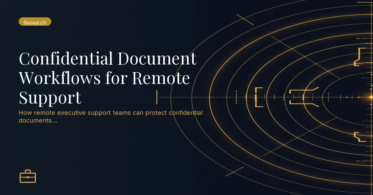 Confidential Document Workflows for Remote Support