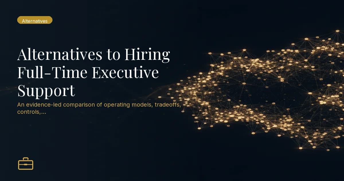 Alternatives to Hiring Full-Time Executive Support