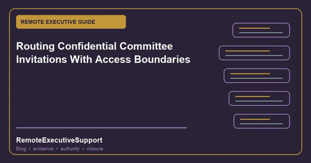 Routing Confidential Committee Invitations With Access Boundaries
