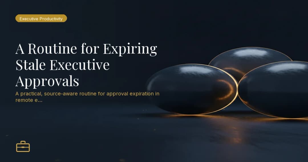 A Routine for Expiring Stale Executive Approvals