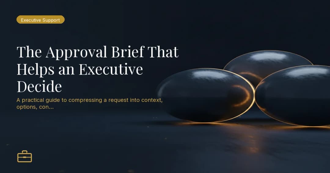 The Approval Brief That Helps an Executive Decide