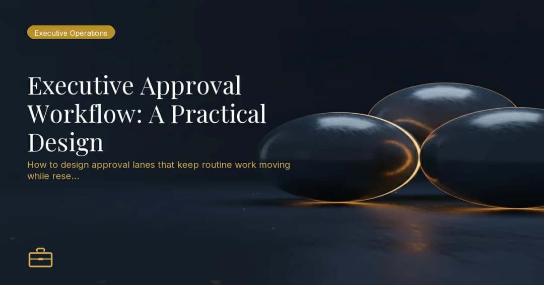 Executive Approval Workflow: A Practical Design