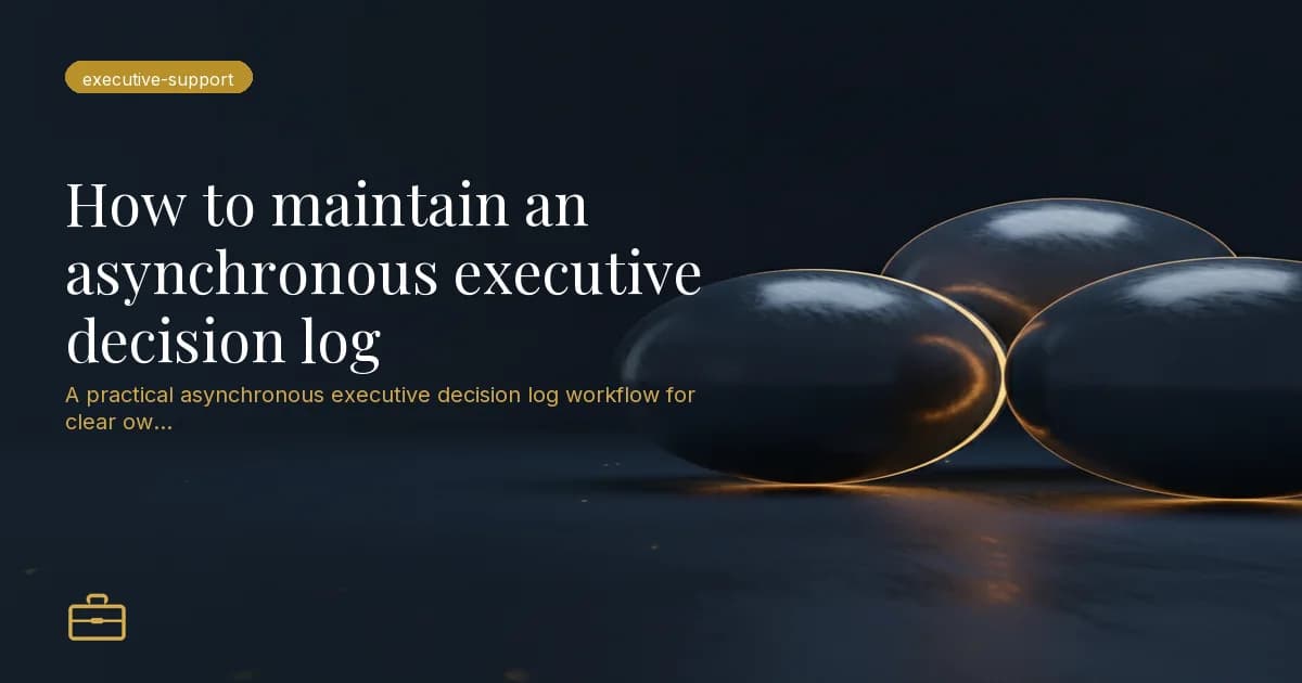 A Hold-and-Release Rule for Unripe Executive Decisions