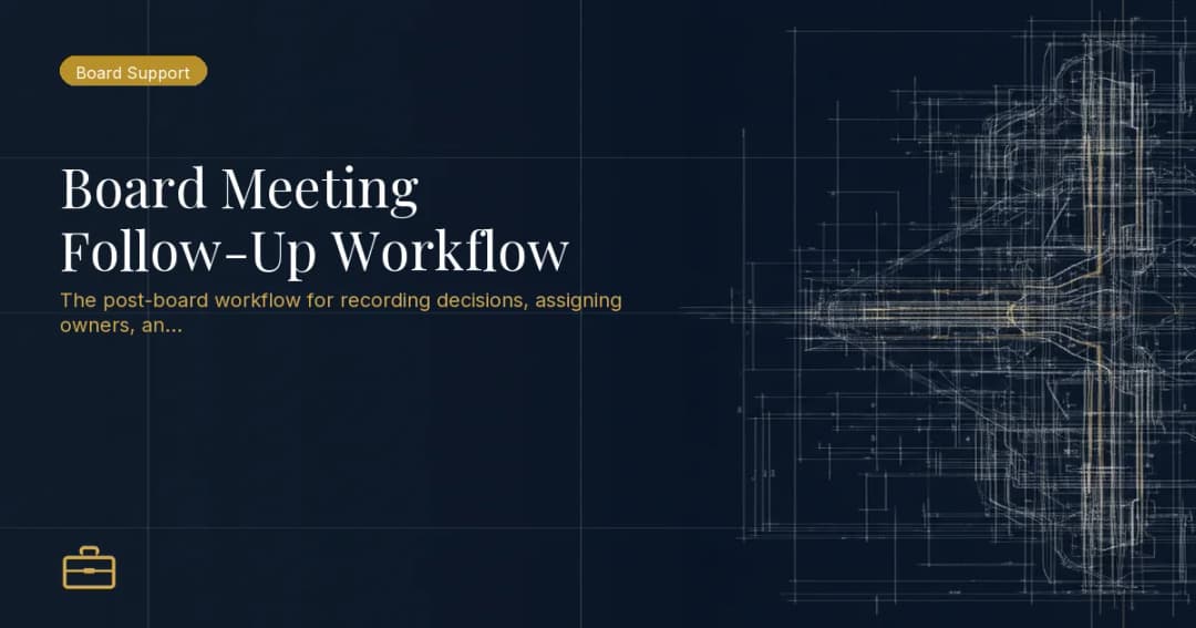 Board Meeting Follow-Up Workflow