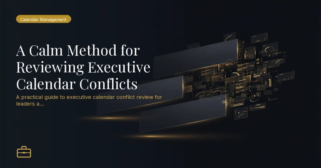 A Calm Method for Reviewing Executive Calendar Conflicts