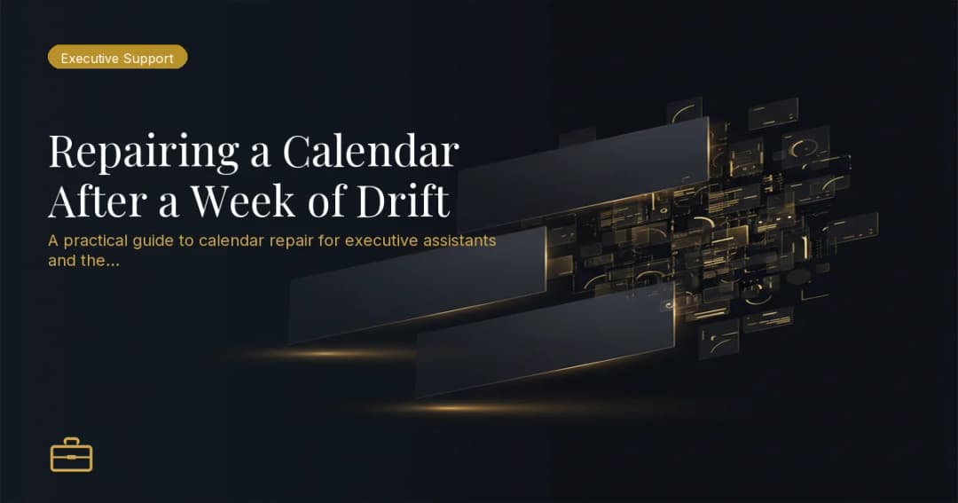 Repairing a Calendar After a Week of Drift