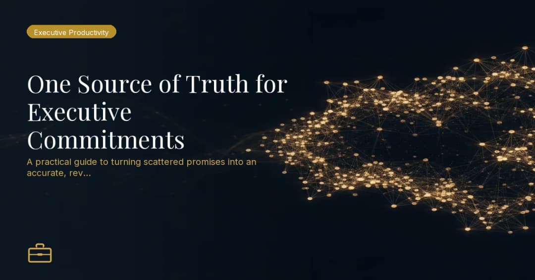 One Source of Truth for Executive Commitments