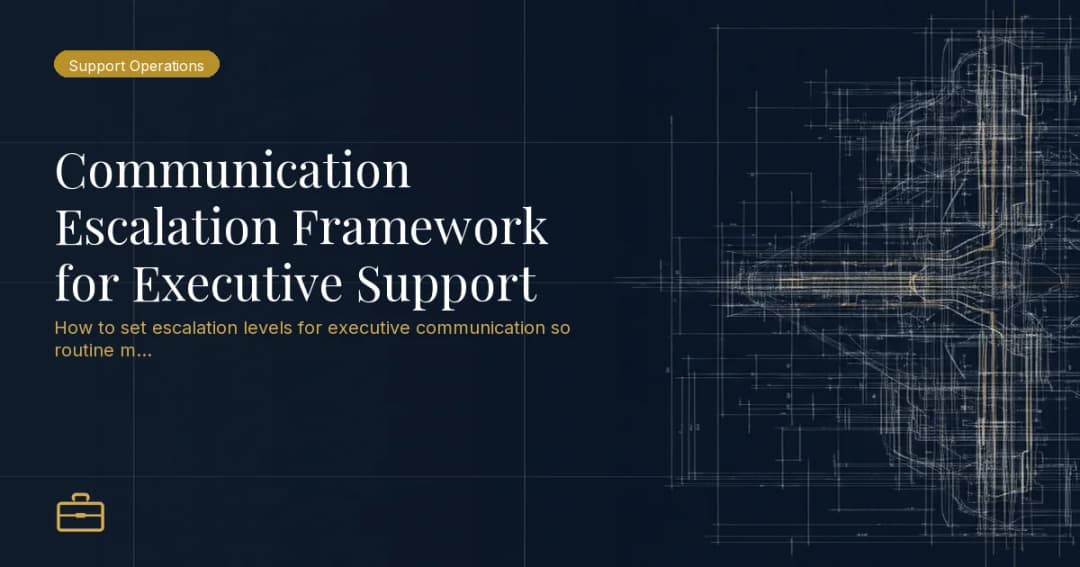 Communication Escalation Framework for Executive Support