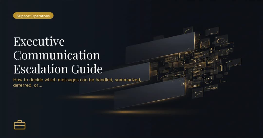 Executive Communication Escalation Guide