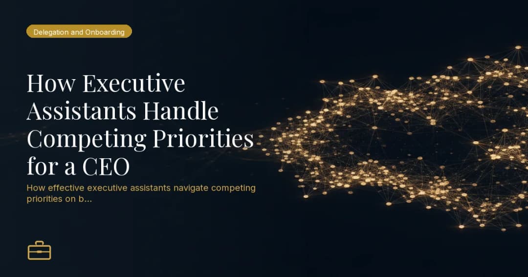 How Executive Assistants Handle Competing Priorities for a CEO
