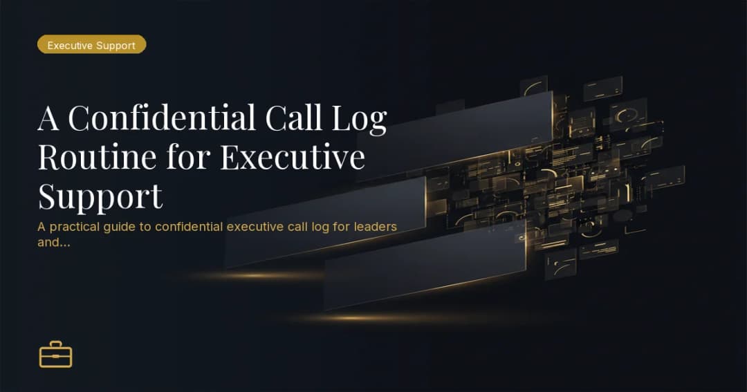 A Confidential Call Log Routine for Executive Support