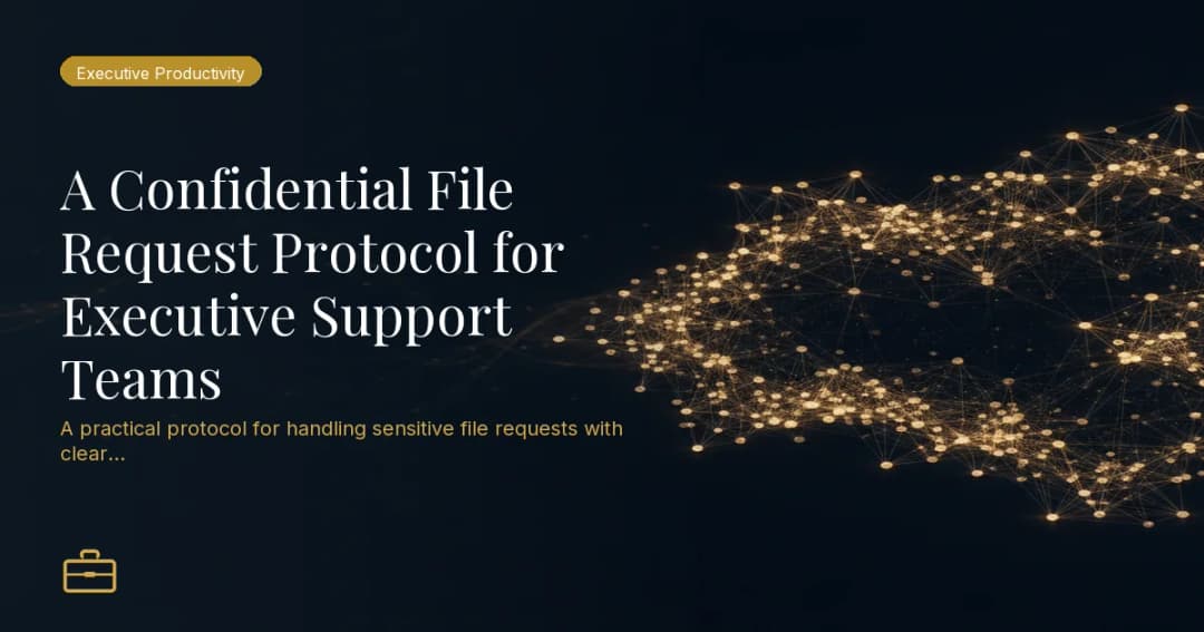 A Confidential File Request Protocol for Executive Support Teams