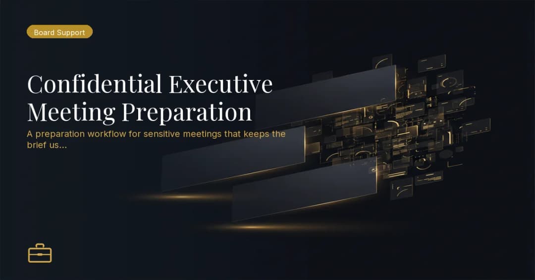 Confidential Executive Meeting Preparation