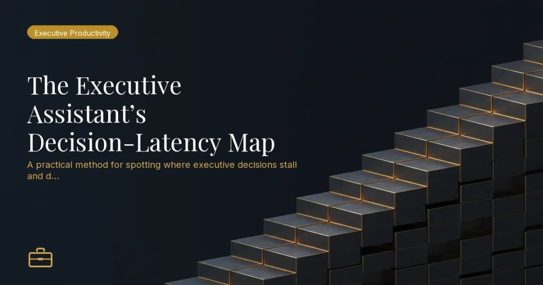 The Executive Assistant’s Decision-Latency Map