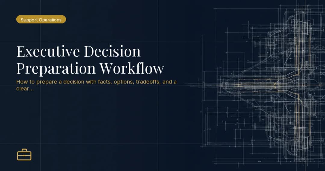 Executive Decision Preparation Workflow