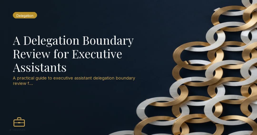 A Delegation Boundary Review for Executive Assistants