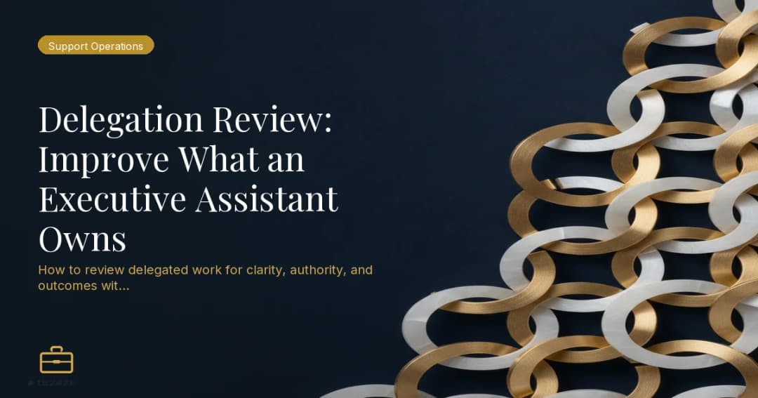 Delegation Review: Improve What an Executive Assistant Owns