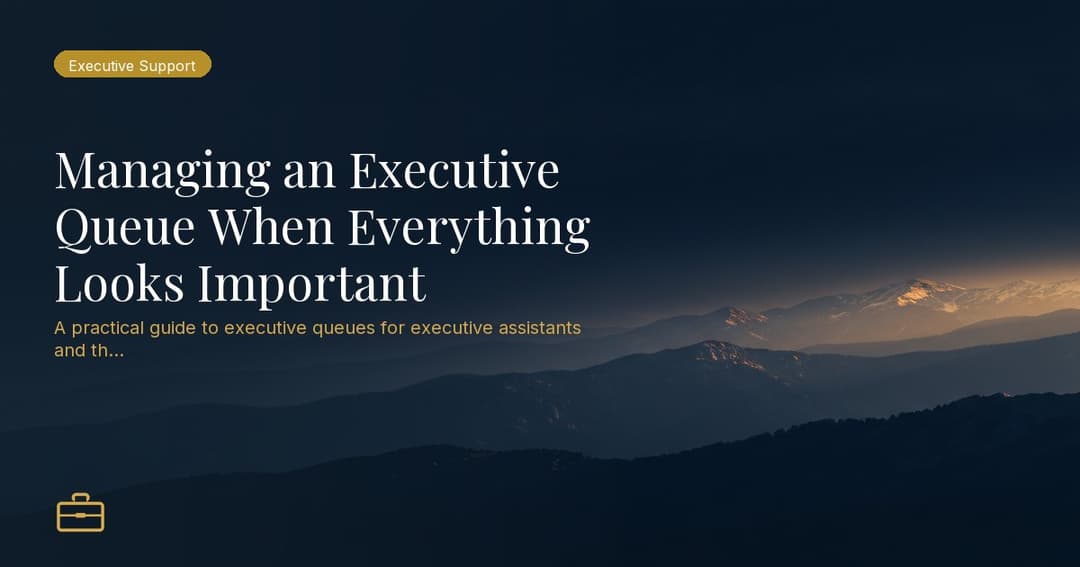 Check an Executive Decision Request Before It Enters the Queue