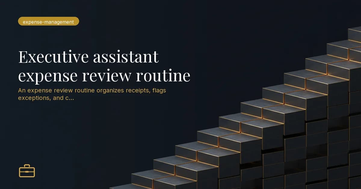 An Exception Log for Executive Expense Policy