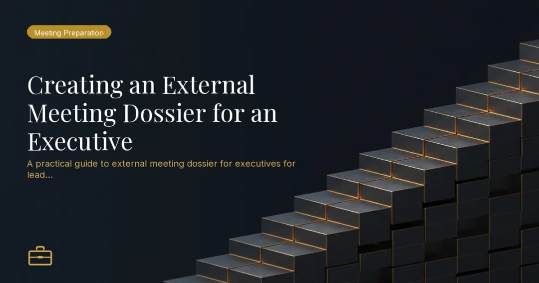 Creating an External Meeting Dossier for an Executive