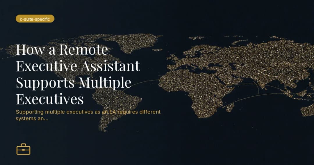 How a Remote Executive Assistant Supports Multiple Executives