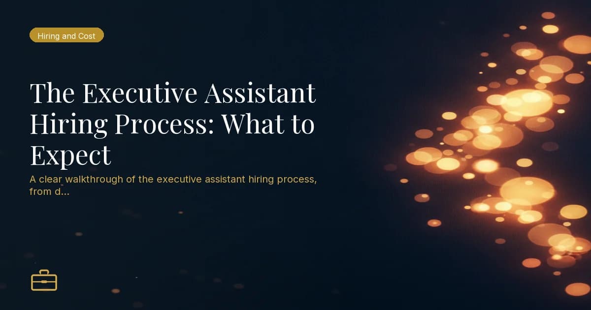 The Executive Assistant Hiring Process: What to Expect