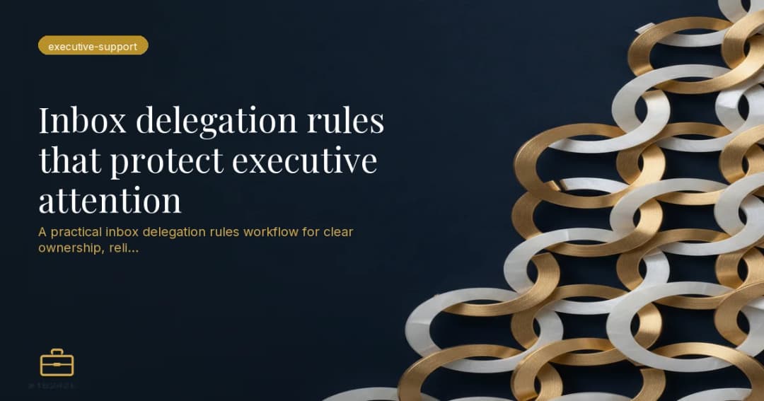 Inbox delegation rules that protect executive attention