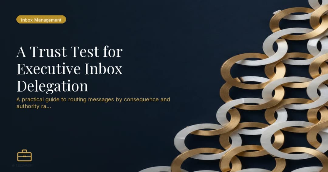 A Trust Test for Executive Inbox Delegation