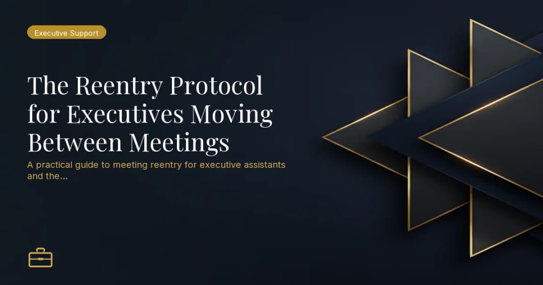 The Reentry Protocol for Executives Moving Between Meetings