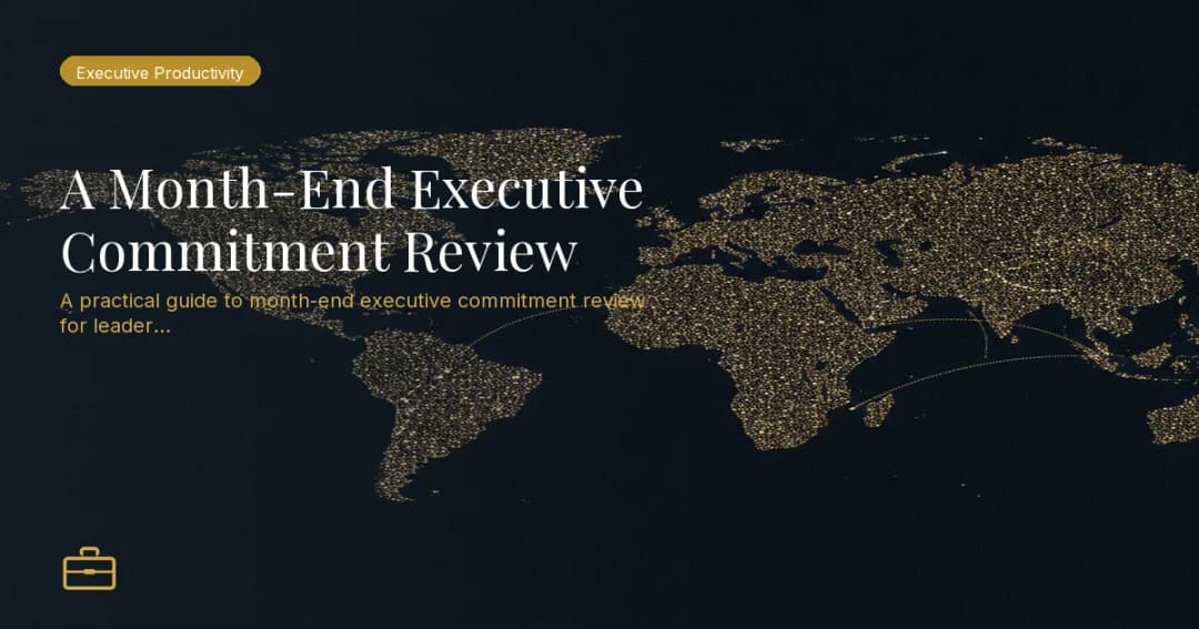 A Month-End Executive Commitment Review