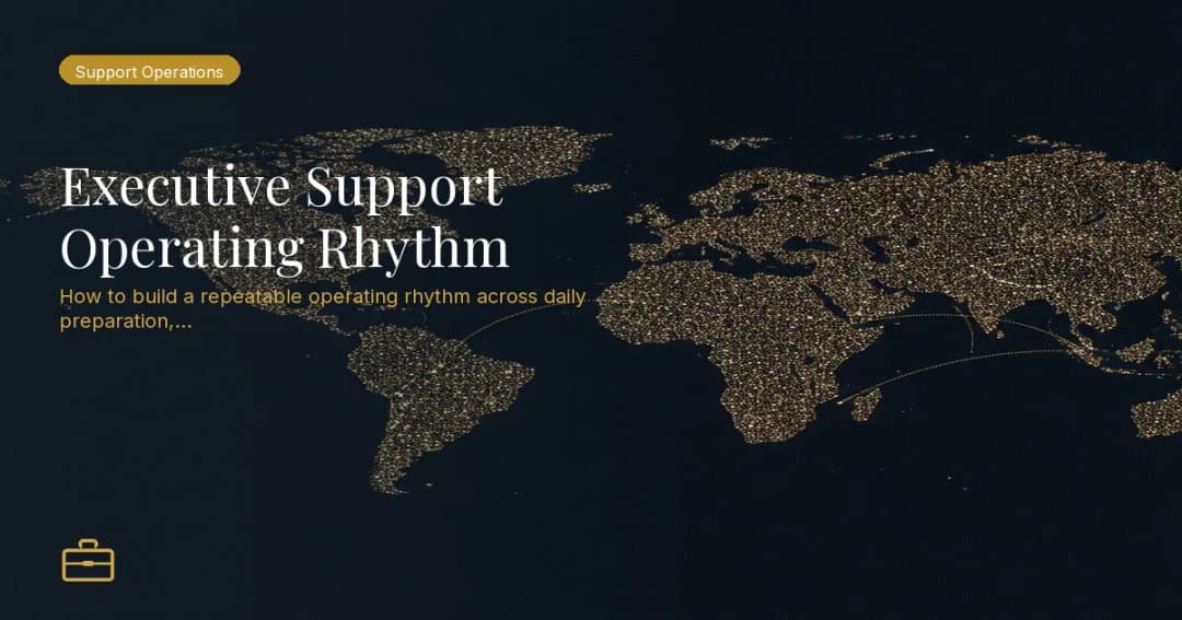 Executive Support Operating Rhythm