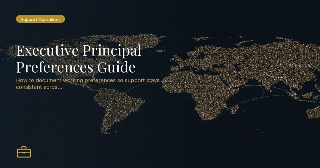 Executive Principal Preferences Guide