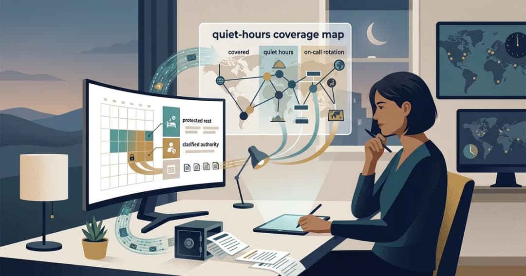 Build a quiet-hours coverage map without creating an always-on culture