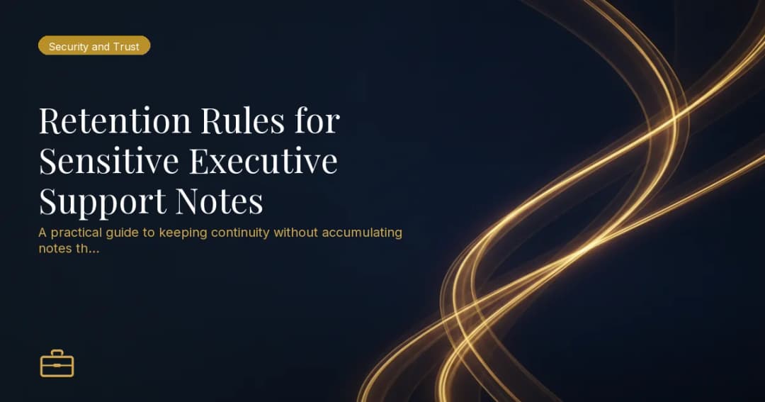 A Retention Rule for Executive Meeting Notes