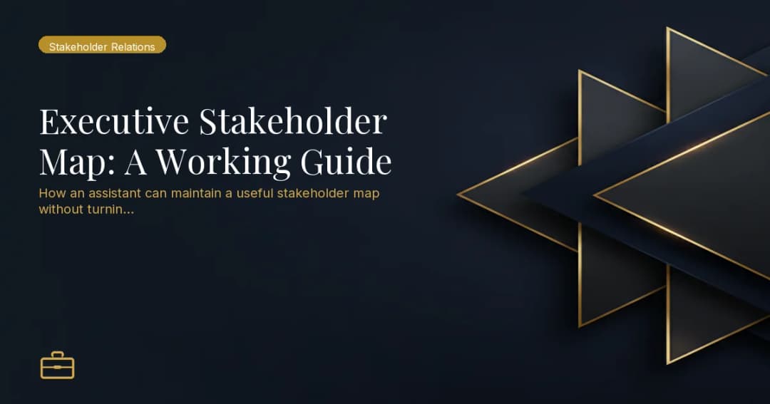Executive Stakeholder Map: A Working Guide
