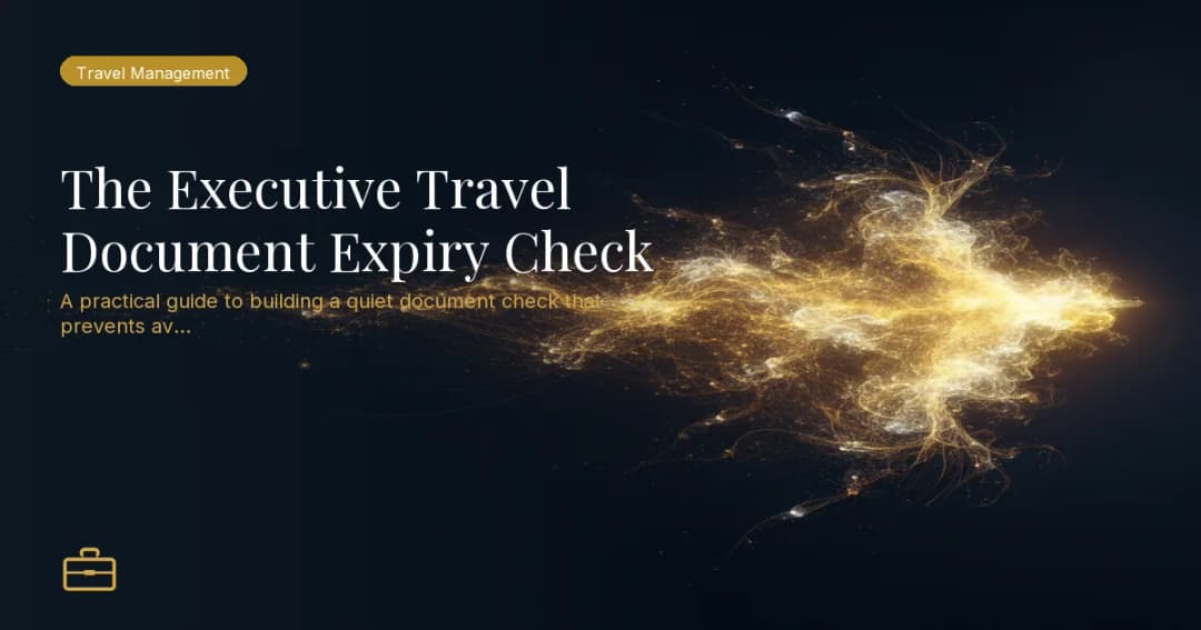 The Executive Travel Document Expiry Check
