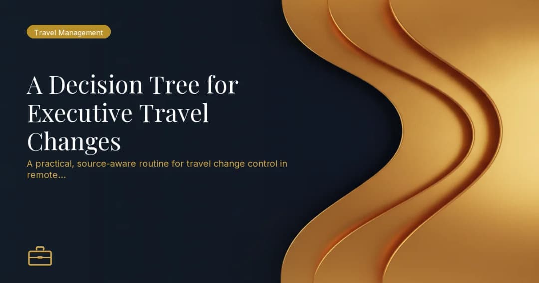 A Decision Tree for Executive Travel Changes