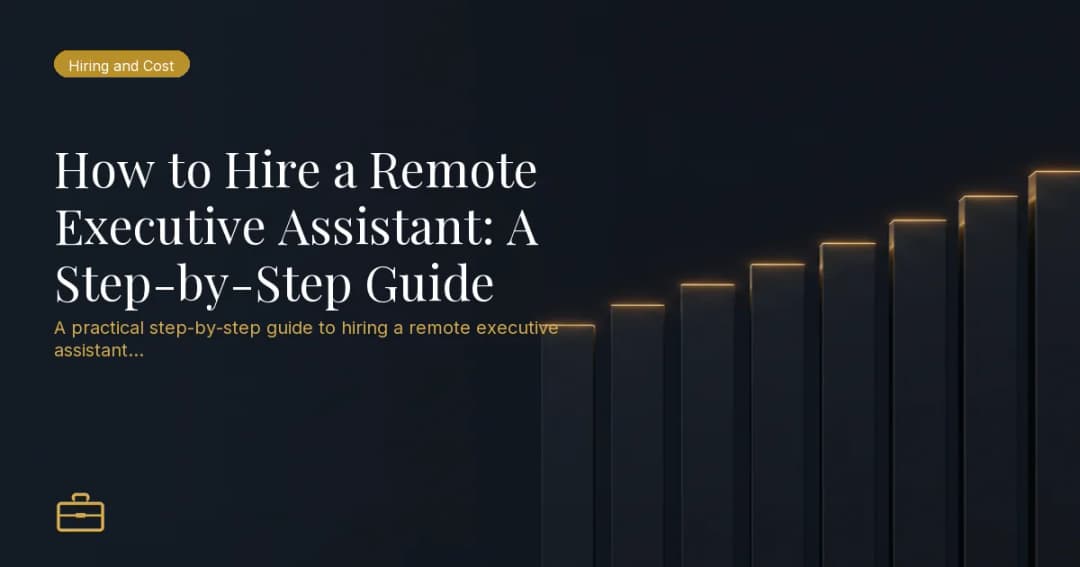 How to Hire a Remote Executive Assistant: A Step-by-Step Guide