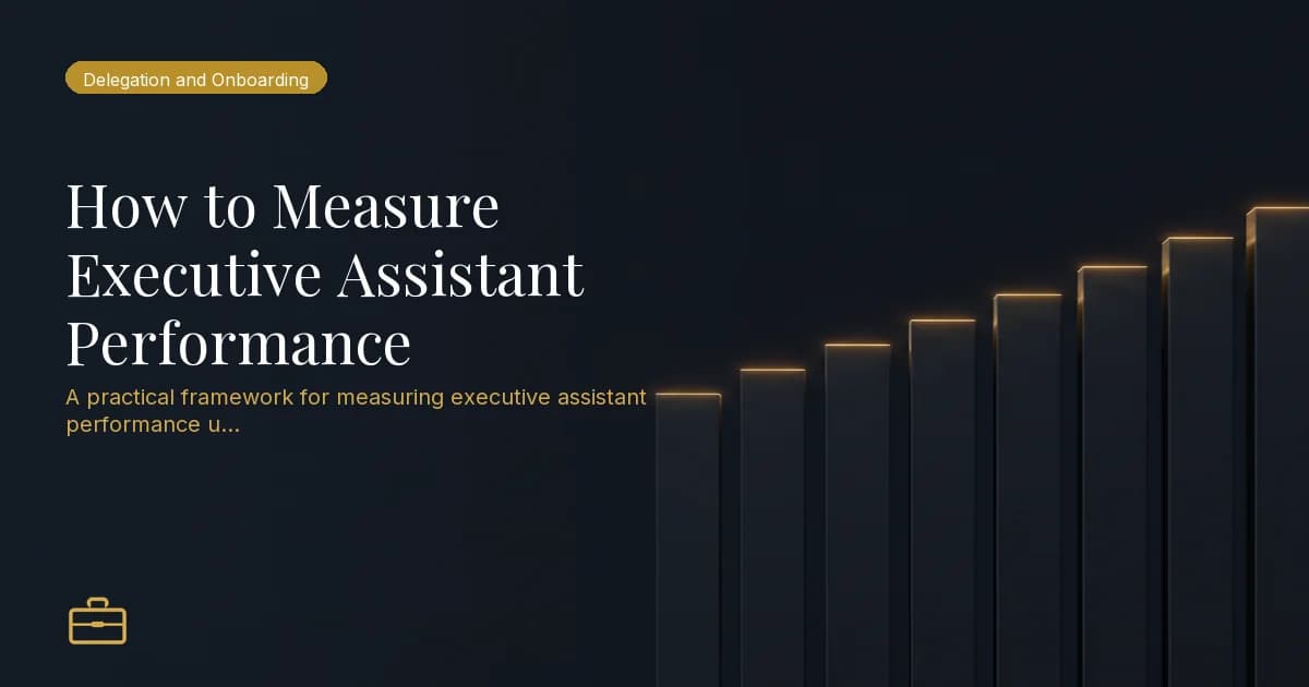 How to Measure Executive Assistant Performance