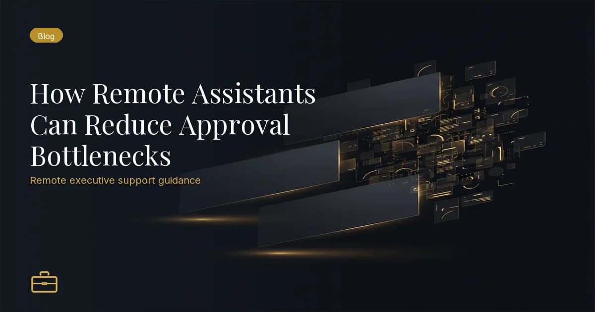 How Remote Assistants Can Reduce Approval Bottlenecks