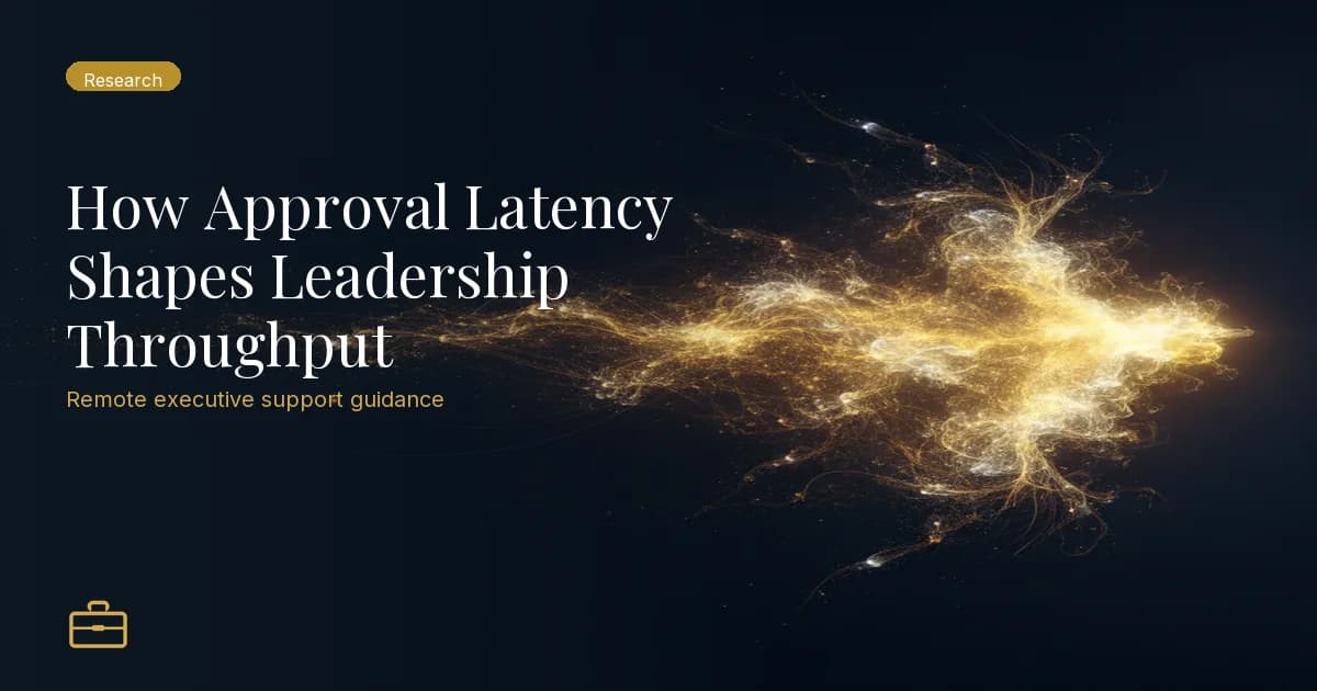 How Approval Latency Shapes Leadership Throughput
