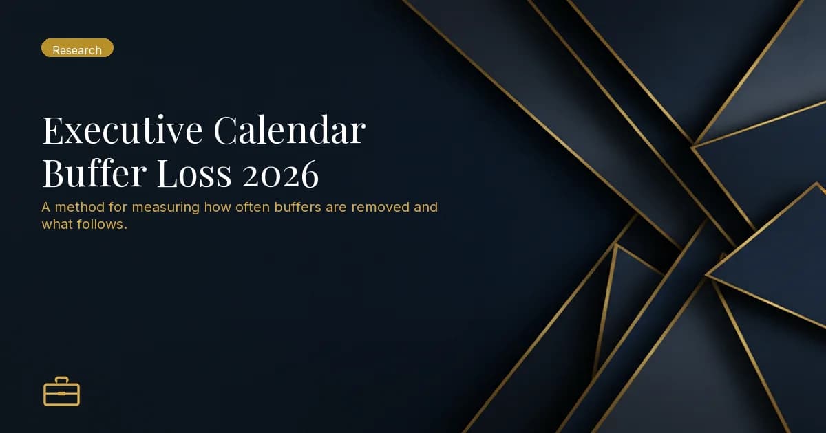 Executive Calendar Buffer Loss 2026